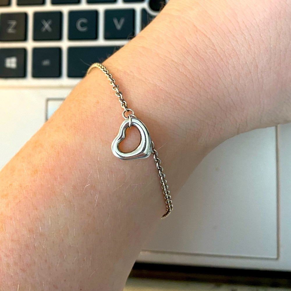 Tiffany & Co - Elsa Peretti Open Heart Braclet - Silver 925